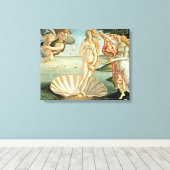 The Birth of Venus, c.1485 (tempera on canvas) Canvas Afdruk (Insitu (Houten vloer))