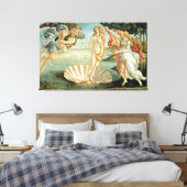 The Birth of Venus, c.1485 (tempera on canvas) Canvas Afdruk (Insitu (Slaapkamer))
