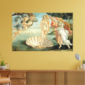 The Birth of Venus, c.1485 (tempera on canvas) Canvas Afdruk (Insitu (Woonkamer))