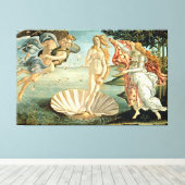 The Birth of Venus, c.1485 (tempera on canvas) Canvas Afdruk (Insitu (Houten vloer))