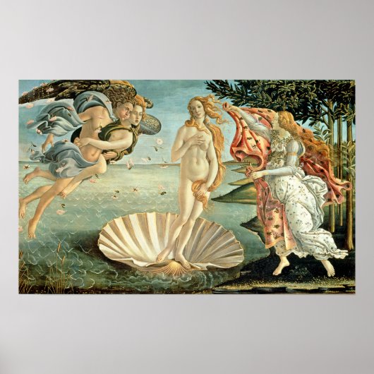 The Birth of Venus, c.1485 (tempera on canvas) Poster (Voorkant)