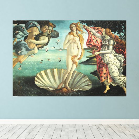 The Birth of Venus Canvas Afdruk (Insitu (Houten vloer))