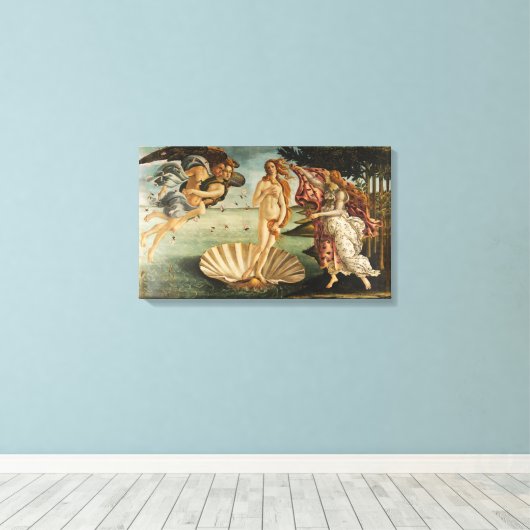 The Birth of Venus – Sandro Botticelli Canvas Afdruk (Insitu (Houten vloer))