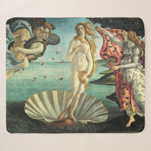 The Birth of Venus Sherpa Deken (Voorkant (horizontaal))