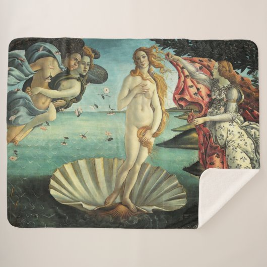 The Birth of Venus Sherpa Deken (Voorkant (horizontaal))