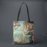The Birth of Venus Tote Bag<br><div class="desc">Sandro Botticelli, a talented Italian painter of the Early Renaissance, created the iconic masterpiece known as “The Birth of Venus.” This painting, captures the goddess Venus emerging from the sea on a scallop shell, embodying beauty and grace. “The Birth of Venus” is one of Botticelli's most famous works, showcasing his...</div>