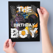 The Birthday Boy Monster Truck Matching Family Flyer (Hand)