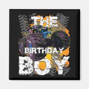The Birthday Boy Monster Truck Matching Family Magneet