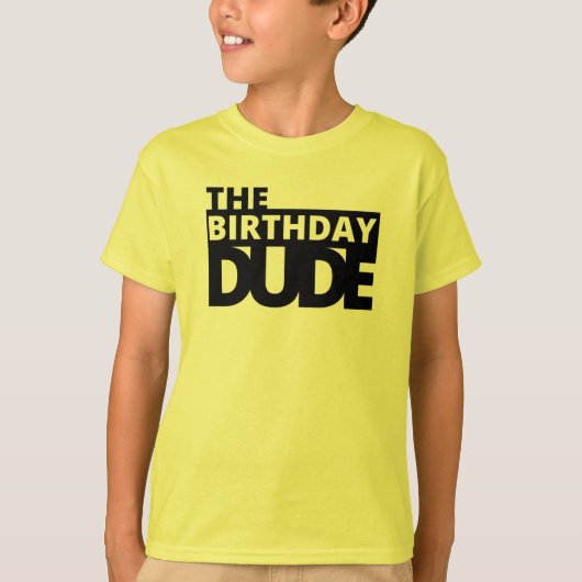 The Birthday Guy Baby T-Shirt (Voorkant)