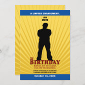 The Birthday Movie Invitation (Boy) Kaart (Voorkant / Achterkant)