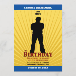 The Birthday Movie Invitation (Boy) Kaart