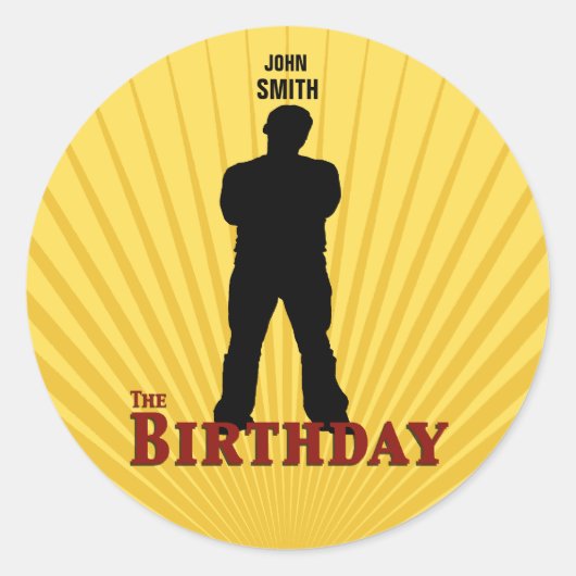 The Birthday Movie Sticker (Boy) (Voorkant)