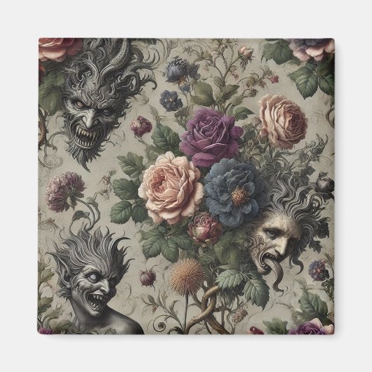 The Birthday Party – Gothic Victorian Floral  Magneet (Voorkant)