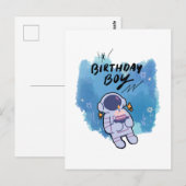 The Birthday Spaceman Briefkaart (Voorkant / Achterkant)
