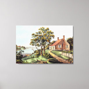 The Birthplace of Washington in Bridges Creek Canvas Afdruk