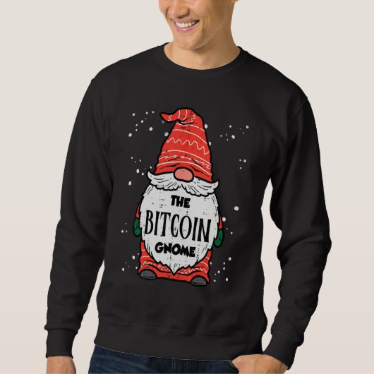 The Bitcoin Gnome Crypto Matching Christmas Family Trui (Voorkant)
