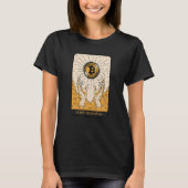 The Bitcoin Tarot Card Two Hands Cryptocurrency BT T-shirt (Voorkant)