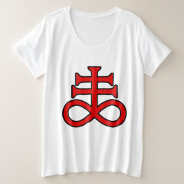 The Black Alchemist Cross Grote Maat T-shirt