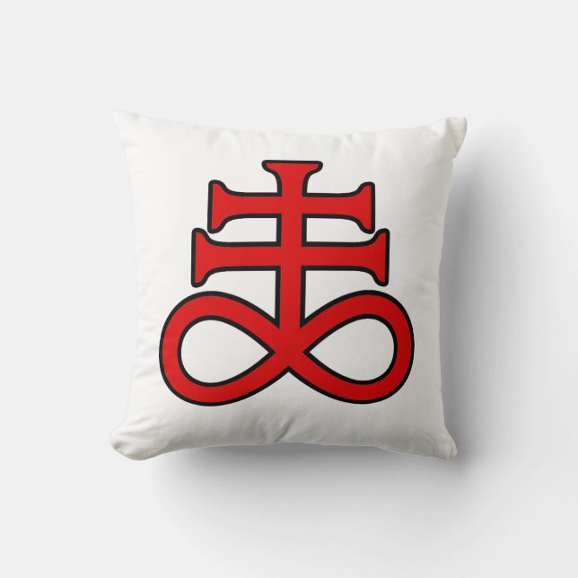 The Black Alchemist Cross Kussen (Voorkant)