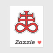 The Black Alchemist Cross Sticker (Vel)