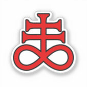 The Black Alchemist Cross Sticker (Voorkant)