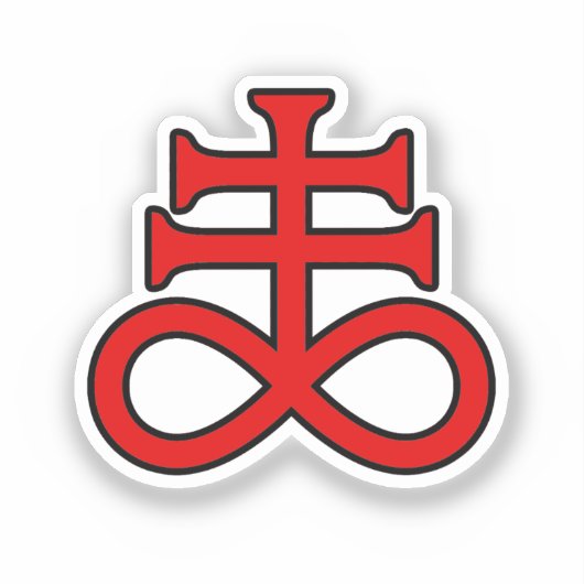 The Black Alchemist Cross Sticker (Voorkant)