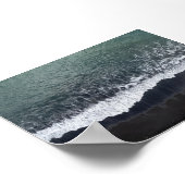 The black beach in Iceland Poster (Hoek)