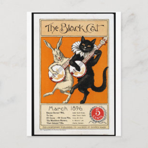 The black cat briefkaart
