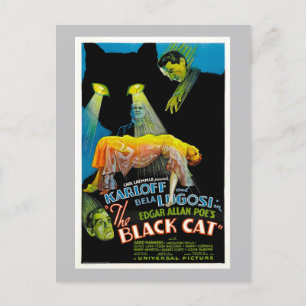 The Black Cat ( film poster) Briefkaart
