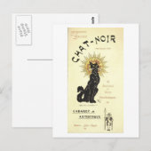 The Black Cat Fine Art Briefkaart (Voorkant / Achterkant)