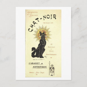 The Black Cat Fine Art Briefkaart