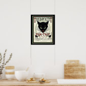 "The Black Cat Fox Trot" 16 x 20 afdrukken Poster (Keuken)