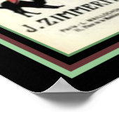 "The Black Cat Fox Trot" 16 x 20 afdrukken Poster (Hoek)