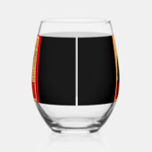 The Black Cat, Le Chat Noir, Art Wijnglas Zonder Voet (Rechts)