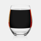 The Black Cat, Le Chat Noir, Art Wijnglas Zonder Voet (Links)