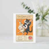 The Black Cat, maart 1896,  kattenkunst Briefkaart (Staand voorkant)