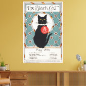 The black cat, May 1896 Canvas Afdruk (Insitu (Woonkamer))