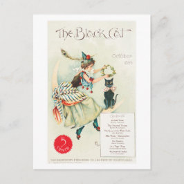 The Black Cat, oktober 1895, kattenkunst Briefkaart