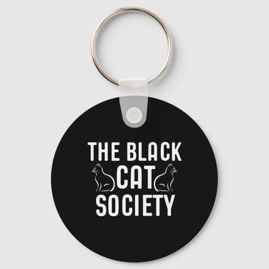 The Black Cat Society Cadeau Sleutelhanger (Voorkant)