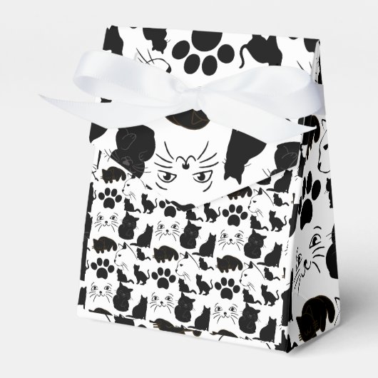 THE BLACK CATS PATTERNS FOR PETS LOVER BEDANKDOOSJES (Voorkant Zijde)