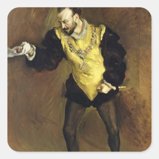 The Black D'Andrade, 1903 Vierkante Sticker (Voorkant)