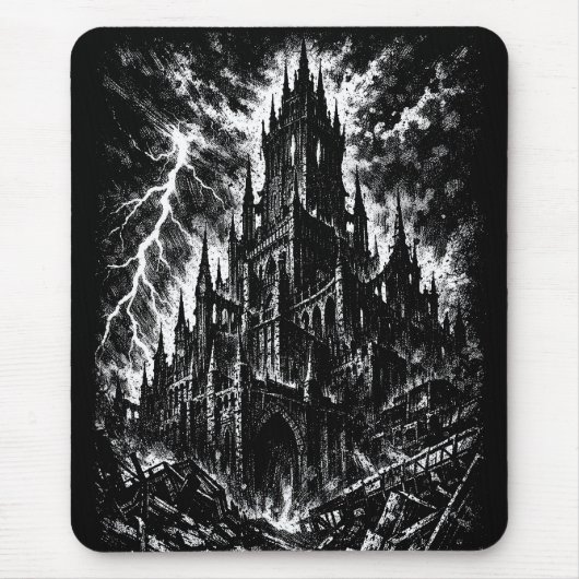 The Black Fortress door BurnsInHell Muismat (Voorkant)