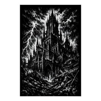 The Black Fortress van BurnsInHell Perfect Poster