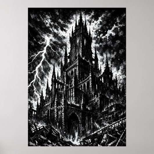 The Black Fortress van BurnsInHell Poster (Voorkant)