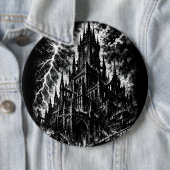 The Black Fortress van BurnsInHell Ronde Button 6,0 Cm (In situ)