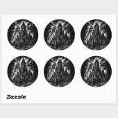 The Black Fortress van BurnsInHell Ronde Sticker (Vel)