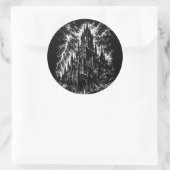 The Black Fortress van BurnsInHell Ronde Sticker (Tas)