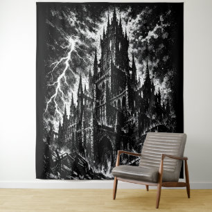 The Black Fortress van BurnsInHell Wandkleed