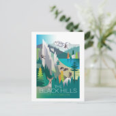 The Black Hills, Briefkaart van South Dakota (Staand voorkant)