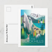 The Black Hills, Briefkaart van South Dakota (Voorkant / Achterkant)